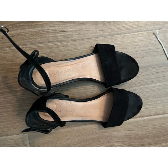 Rampage Shoes - Rampage Mattie Black Sandals – Size 9
